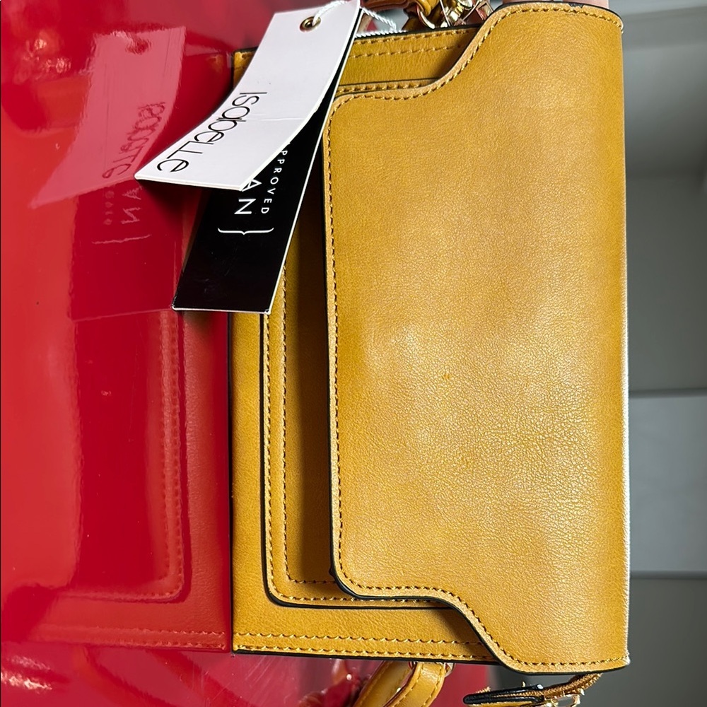 Issey Miyake Mustard Yellow Clutch